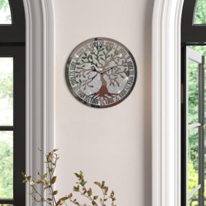 Crushed Diamond Mirrored Wall Clock