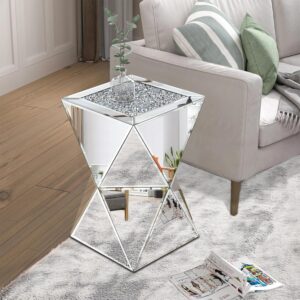 Pregaspor Silver Mirrored End Coffee Table