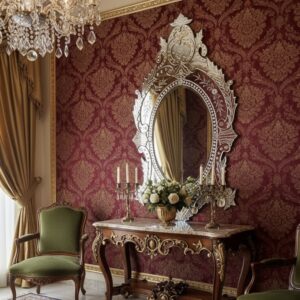 Venetian Antique Wall Mirror Italian Finished