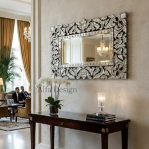 Antique Wall Mirror Italian Venetian-Inspired