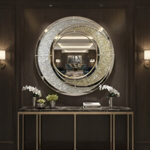 Premium Diamond Crush Crystal Mirror
