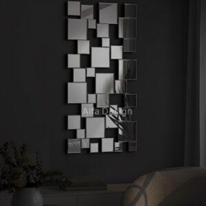 Square Bevelled Decor Mirror For Wall