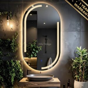 LED Capsule Wall Mirror