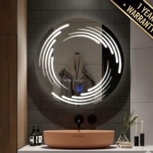 LED Round Frontlite Mirror