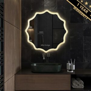 LED Round Front and Backlite Mirror