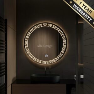 LED Round Eternal Wall Mirror Frontlite