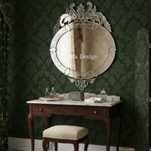 Santa Oval Antique Wall Venetian Mirror