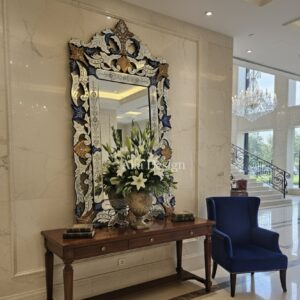 Sharp Crown Antique Wall Mirror Venetian