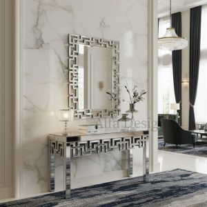 Contemporary Console Table with Mirror