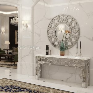 Venetian Console Table with Mirror