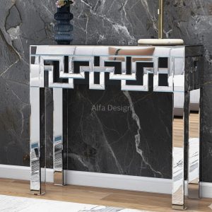Geometry Design Mirror Console Table