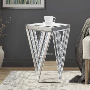 Pregaspor Silver Mirrored End Coffee Table