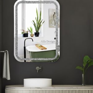 Diamond Crush Crystal Mirror
