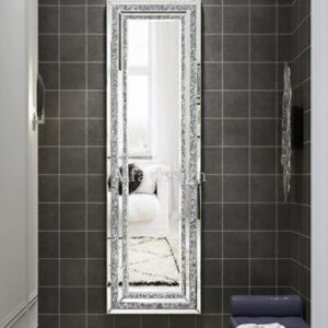 Full Length Crystal Venetian Diamond crush mirror 60″x18″inch