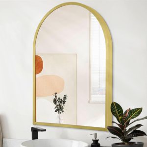 Metal Framed Arch Wall Mirror