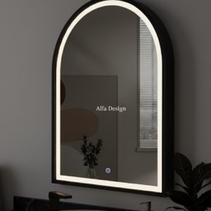 LED Framed Arch Wall Mirror