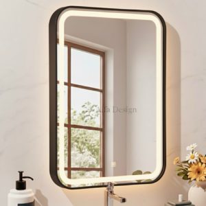 LED Framed Wall Rectangular Mirror